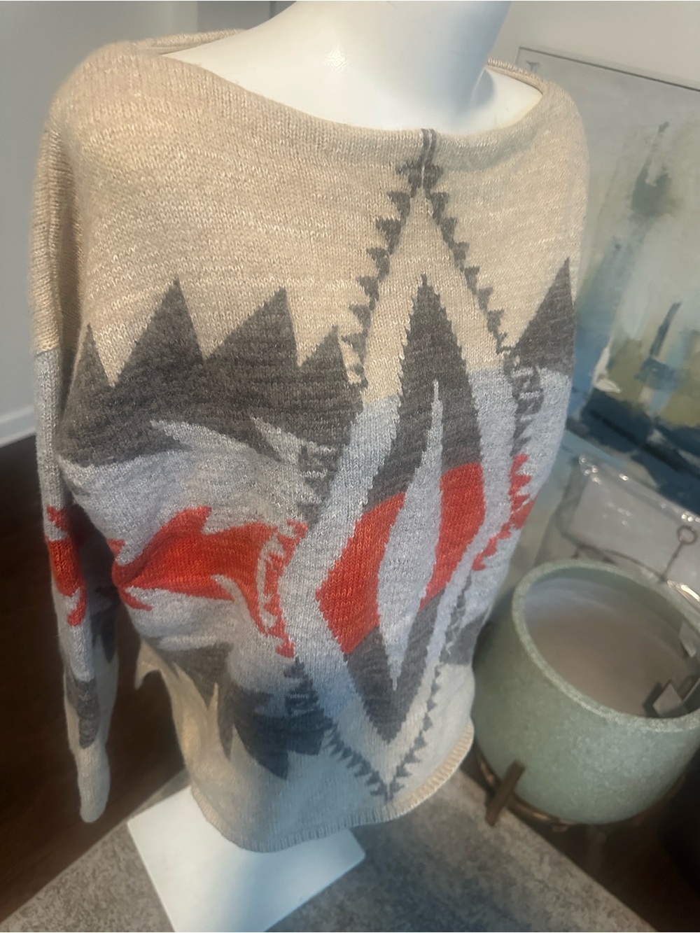 Lauren Ralph Lauren Boatneck Women’s Knit Sweater L/XL - Picture 2 of 7